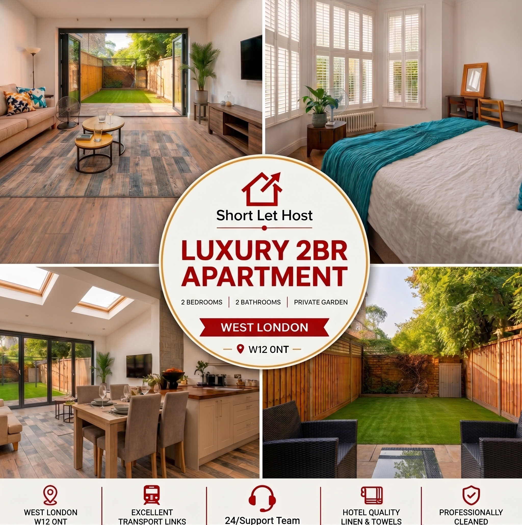 Stylish 2BR Garden Flat in West London